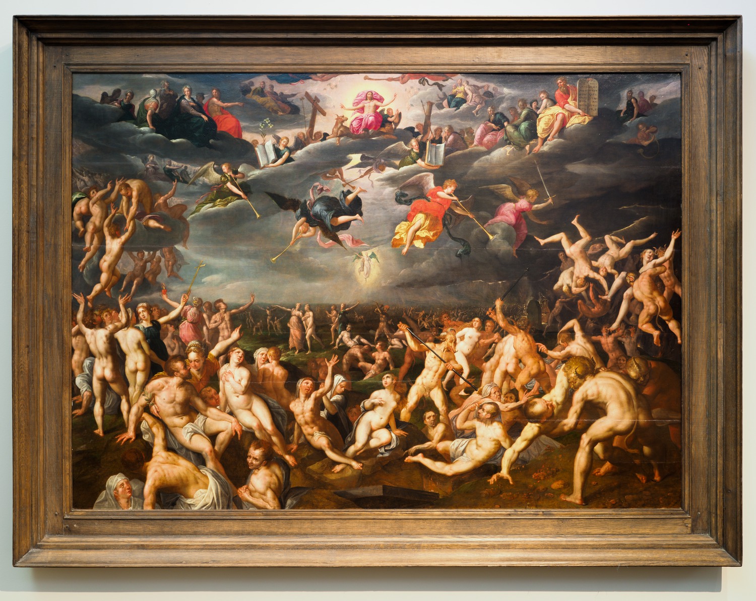 Jacob de Backer the Younger, The Last Judgement, 16th century. Oil on panel. Long term loan from Schorr Collection.