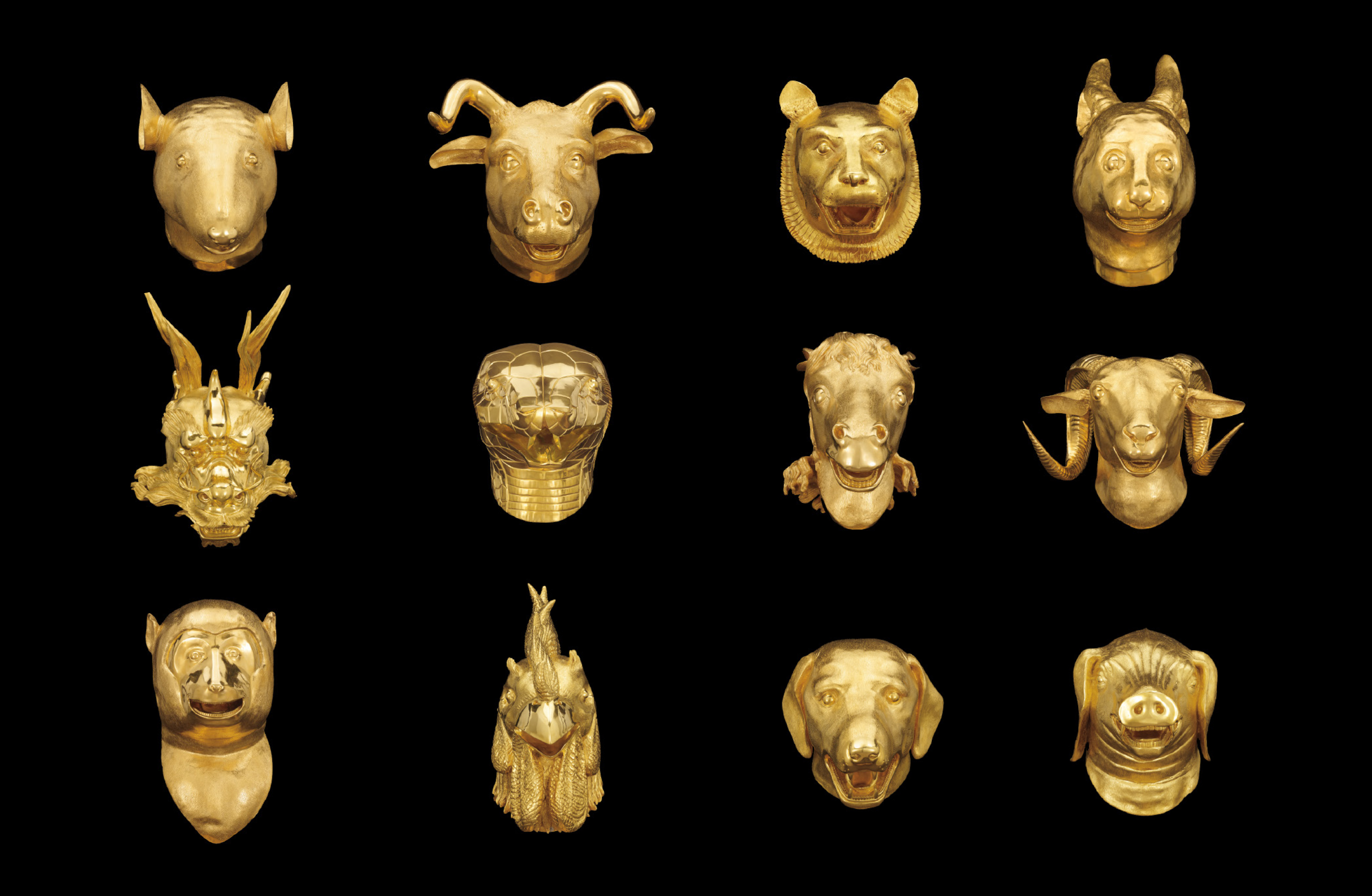 Ai Weiwei: Circle of Animals / Zodiac Heads: Gold - Phoenix Art Museum