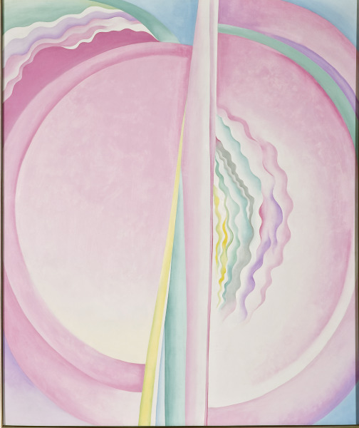 Georgia O'Keeffe, Pink Abstraction (Abstracción rosa), 1929, oil on canvas, Gift of Friends of Art. © 2019 Georgia O'Keeffe Museum / Artists Rights Society (ARS), New York.