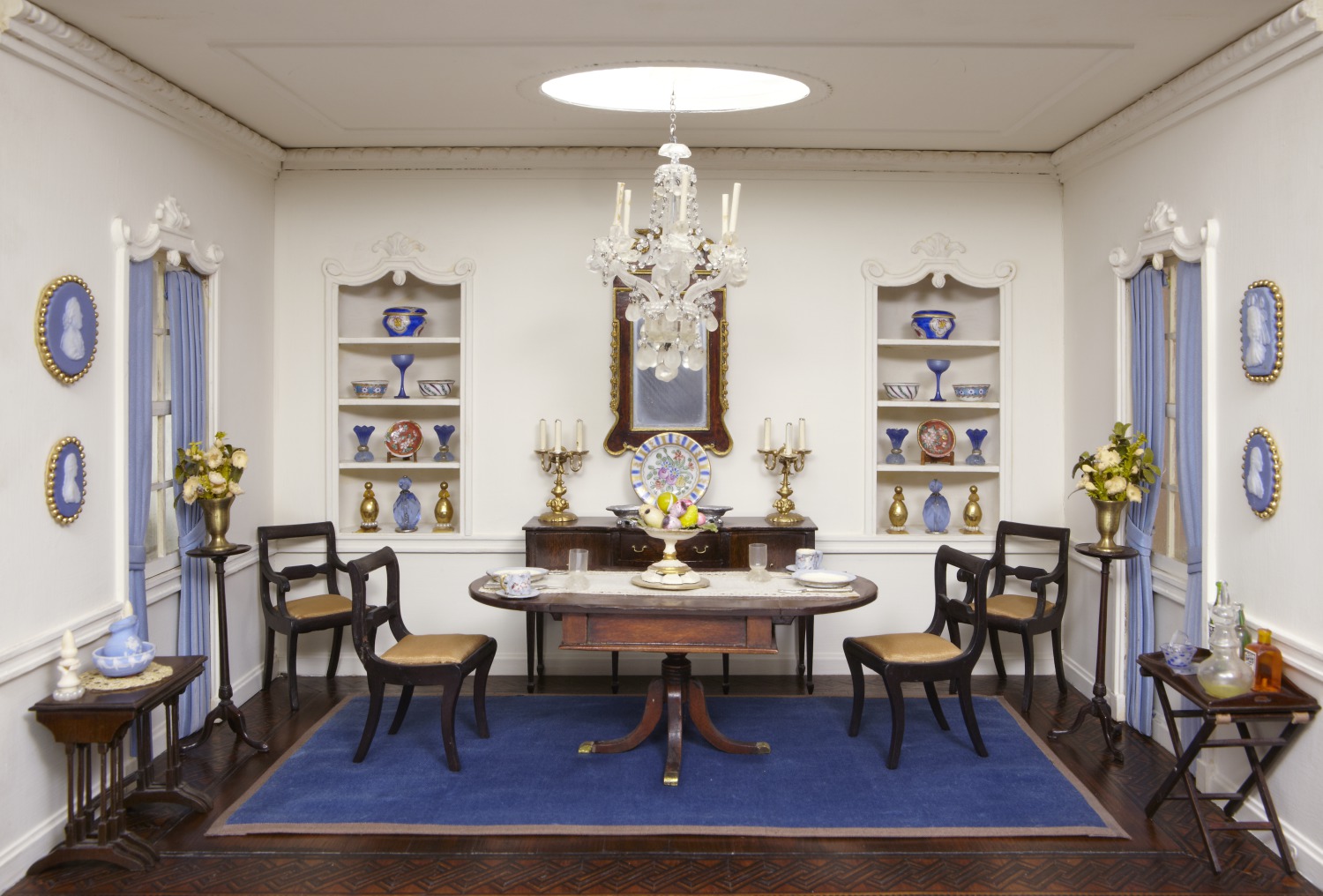 Narcissa Niblack Thorne, American Federal Dining Room, c. 1800, 1940-1960, mixed media, Gift of Mr. and Mrs. Niblack Thorne