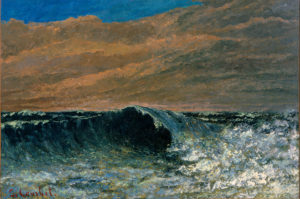 Gustave Courbet, Beach at Dieppe (La playa de Dieppe), 1865-1870. Oil on canvas. Collection of Phoenix Art Museum, Gift of Mr. and Mrs. Arthur Murray.