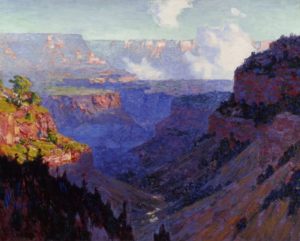 Edward Henry Potthast, Looking Across the Grand Canyon (Vista al Gran Cañon), c. 1910. Oil on canvas. Collection of Phoenix Art Museum, gift of Western Art Associates.