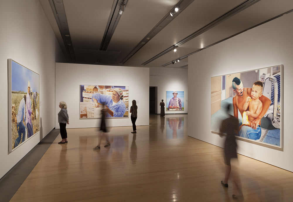 Installation view, Don Coen: The Migrant Series, 2014, Phoenix Art Museum.
