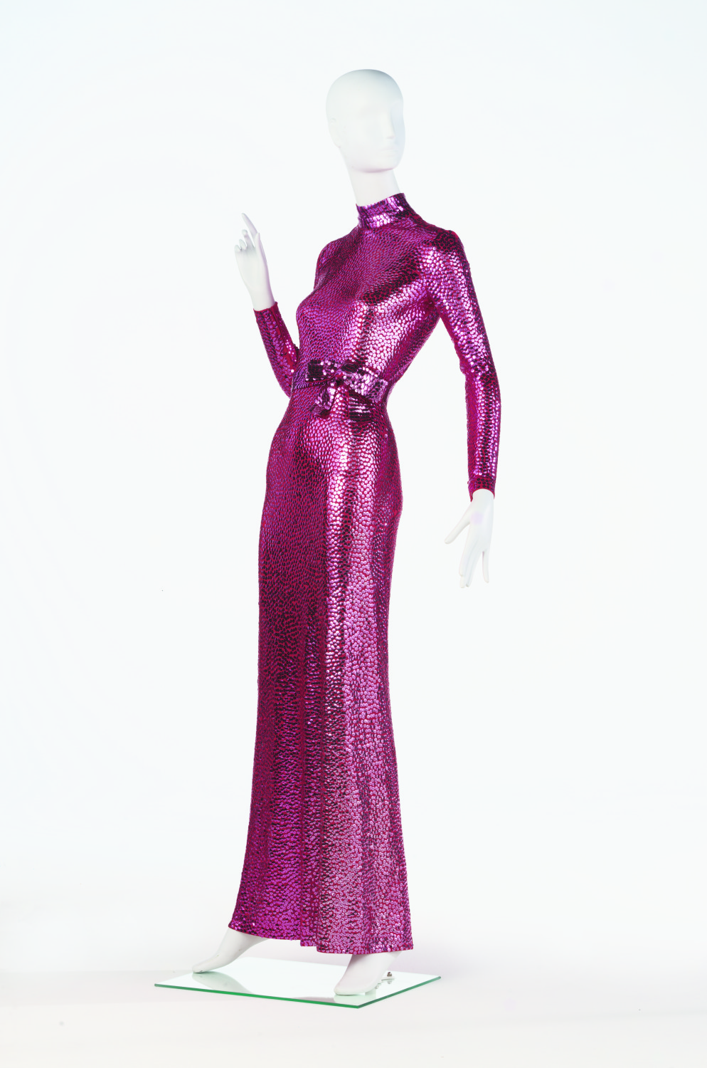 Norman Norell, Mermaid evening dress, 1960-1972. Silk jersey embroidered with sequins. Gift of Mrs. Kelly Ellman