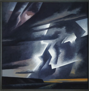 Ed Mell, Bolts of a Storm (Rayos de una tormenta), 1993. Oil on canvas. Gift of Edward Jacobson Revocable Trust.