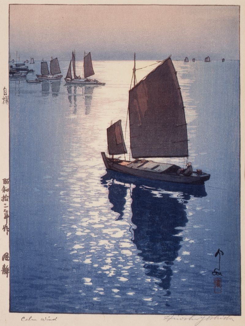 Yoshida Hiroshi, Calm Wind, 1937. Woodblock print on paper. Gift of Ms. Georgia Gelabert.