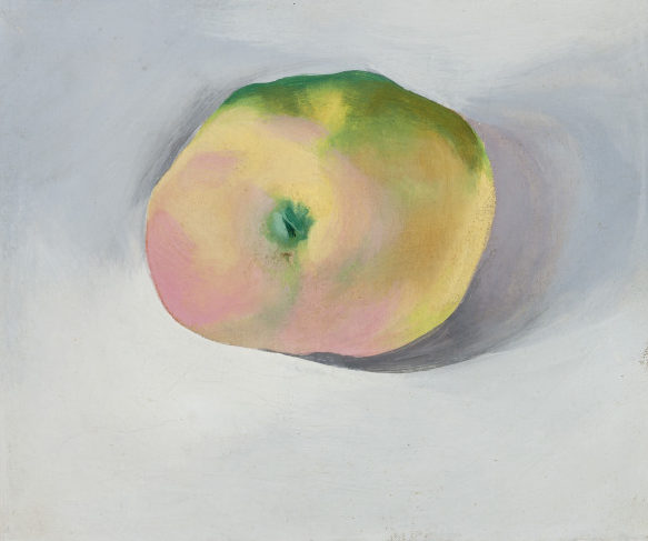 Georgia O'Keeffe, The Apple (La manzana), 1920-1922. Oil on canvas, Gift of Mr. Edward Jacobson. © 2020 Georgia O'Keeffe Museum / Artists Rights Society (ARS), New York.