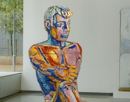 Viola Frey, Nude Man (Hombre desnudo), 1989. Glazed ceramic. Gift of Stéphane Janssen in honor of the Museum's 50th Anniversary. © 2020 Artists Rights Society (ARS), New York.