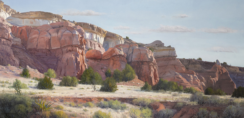 Arturo Chávez, Neapolitan Cliffs (Acantilados napolitanos), 2011. Oil on linen on panel. Museum purchase with funds provided by Western Art Associates and J. M. Kaplan Fund, New York.