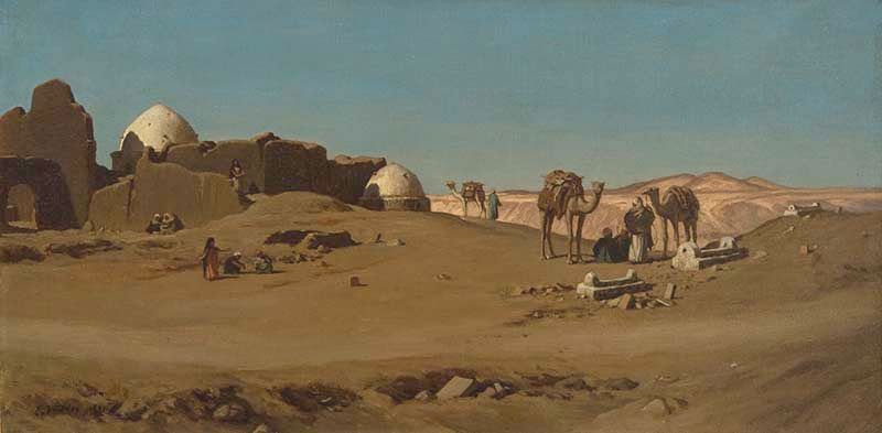 Elihu Vedder, Egyptian Landscape (Paisaje egipcio), 1891. Oil on canvas. Museum purchase.