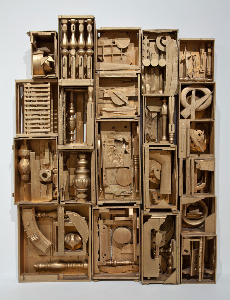 Louise Nevelson, Royal Tide V (Marea Real V), 1960. Painted wood construction. Museum Purchase with funds provided by Contemporary Forum.