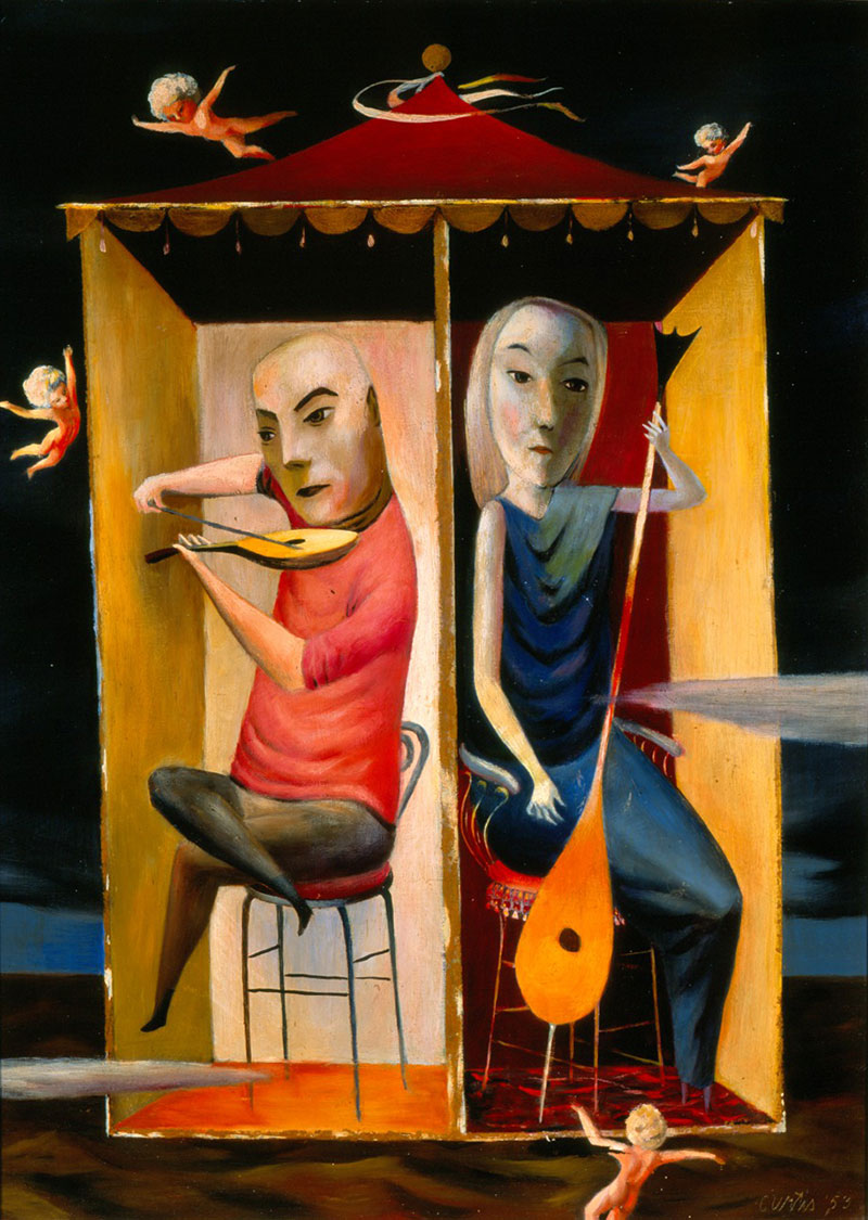 Philip C. Curtis, The Musicians, 1953. Oil on board. Gift of Gayla April.