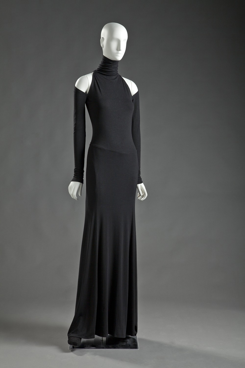 Donna Karan, Long-sleeve black dress, Fall 2010. Jersey. Gift of Donna Karan in honor of the exhibition Extending the Runway Tatiana Sorokko Style.