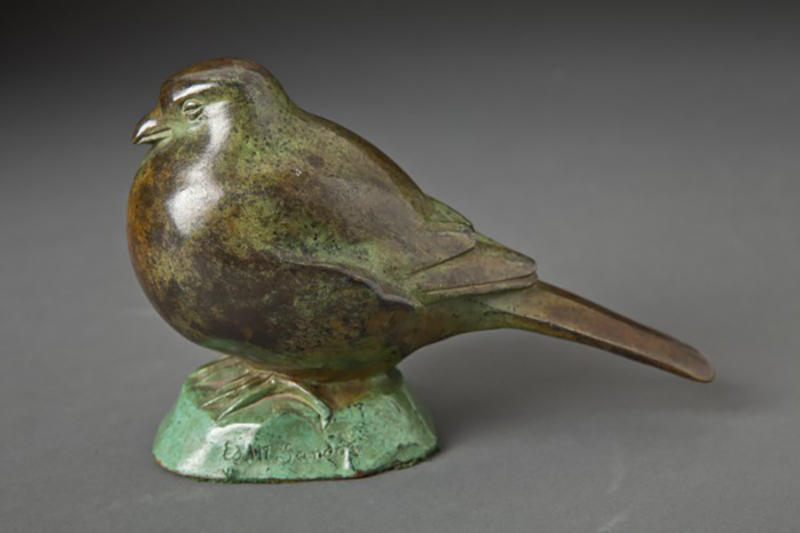 Edouard Marcel Sandoz, Sparrow (Gorrión), not dated. Bronze. Gift of Mrs. Noah Butkin.