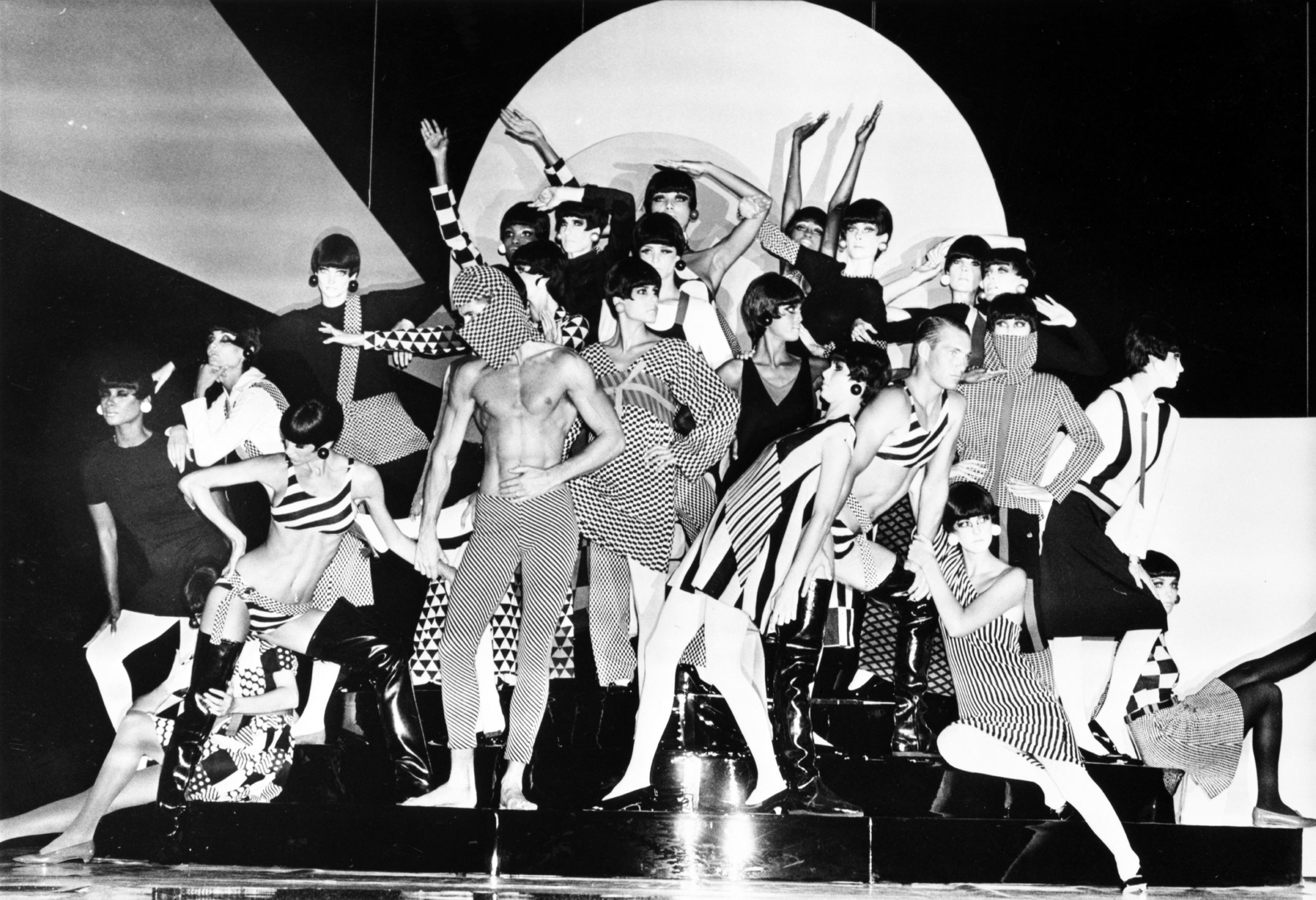 Rudi Gernreich fashions at the Wiltern, 1985. Photo Collection, Los Angeles Public Library.