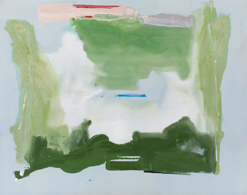 Helen Frankenthaler, Lush Spring, 1975. Acrylic on canvas. Museum purchase with funds provided by the National Endowment for the Arts. © 2021 Helen Frankenthaler Foundation, Inc. / Artists Rights Society (ARS), New York.