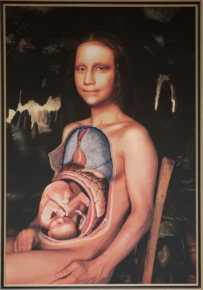 Yasumasa Morimura, Mona Lisa in Pregnancy (Mona Lisa embarazada), 1998. Chromogenic print on canvas. Gift of Kent and Vicki Logan in honor of the Museum's 50th Anniversary.