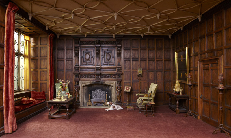 Narcissa Niblack Thorne, English Jacobean Hall, 1603-1649, 1932-1937. Miniature room. Gift of Niblack Thorne.