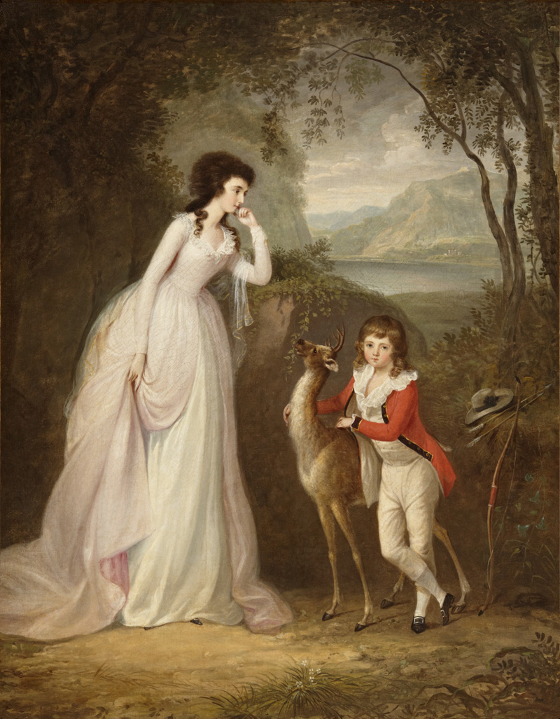 Unknown, Lady MacKenzie and Her Son (Doña MacKenzie y su hijo), 1733-1810. Oil on canvas. Gift of Mr. and Mrs. Hiram G. Ross.