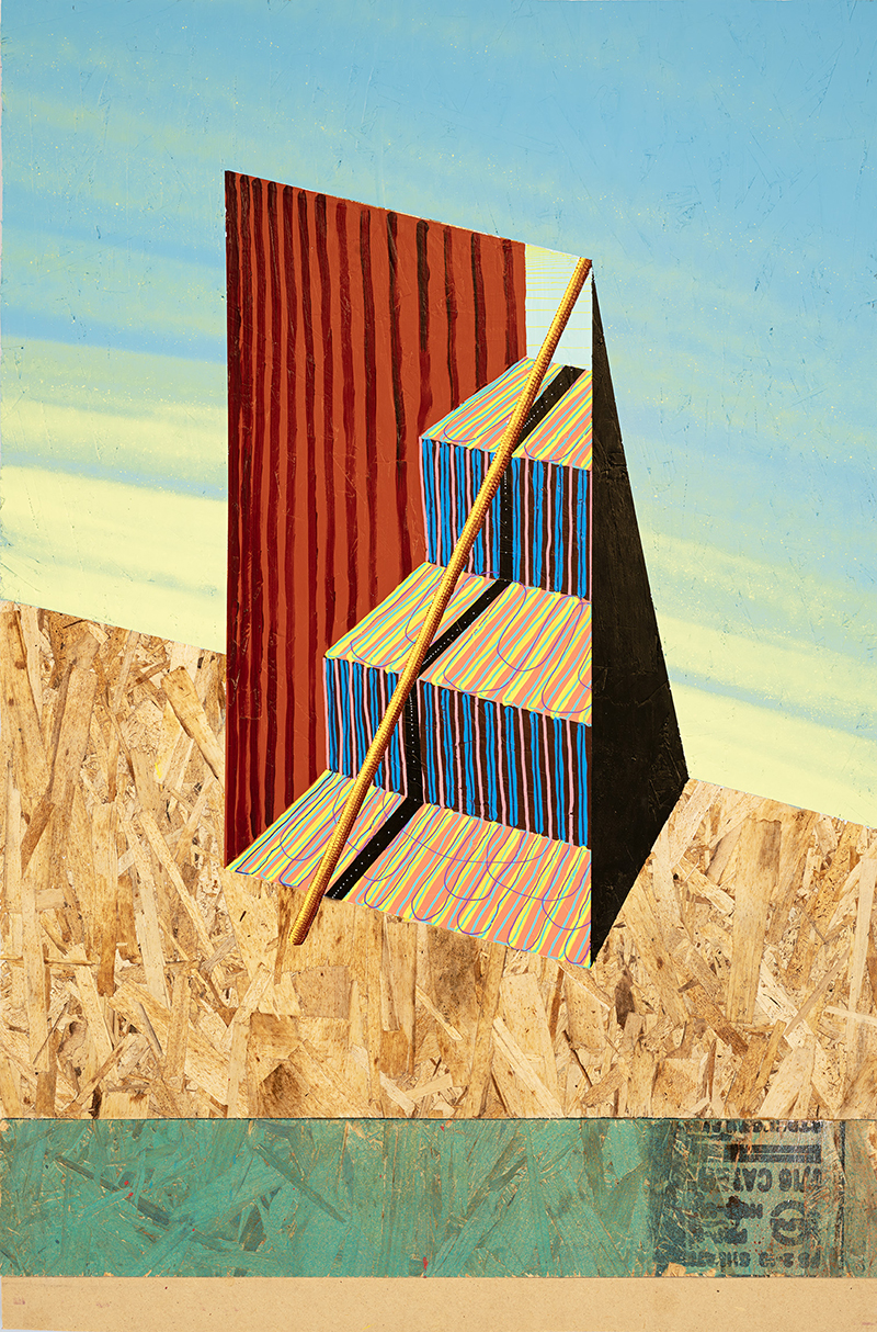 Andy Brown, Fresh Horizon, 2020. Acrylic paint in plywood panel. Image: Davin Lavikka.