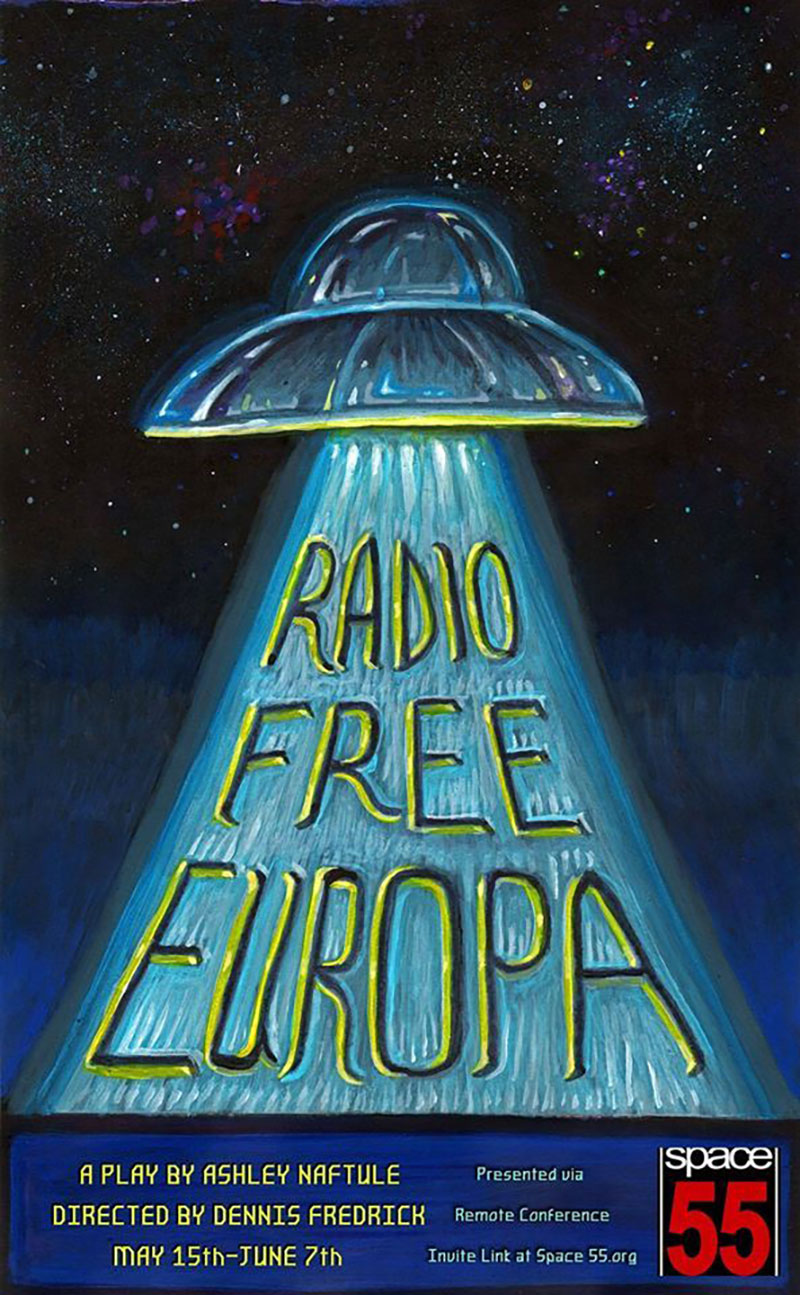 Radio Free Europa written by Ashley Naftule. Art credit: Dain Quentin Gore.