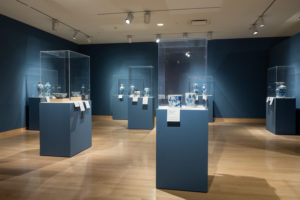 Installation view of Colors of Sky and Clouds: Chinese Blue-and-White Porcelain, 2020, Phoenix Art Museum. Photo: Airi Katsuta. Courtesy of Phoenix Art Museum.