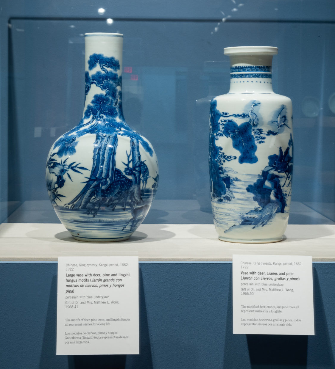 Installation view of Colors of Sky and Clouds: Chinese Blue-and-White Porcelain, 2020, Phoenix Art Museum. Photo: Airi Katsuta. Courtesy of Phoenix Art Museum.