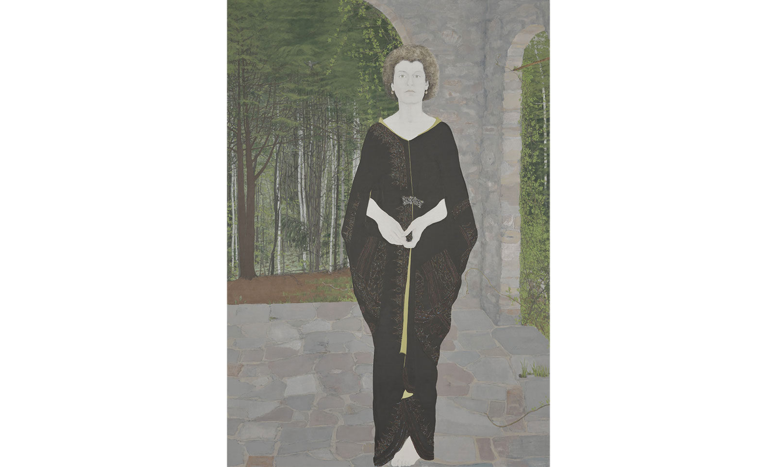 Marcia Marcus, Self Portrait at MacDowell Colony, New Hampshire (Autorretrato en la Colonia MacDowell, Nuevo Hampshire), 1969. Oil on canvas. Gift of American Academy of Arts and Letters Childe Hassam Fund. © 2022 Artists Rights Society (ARS), New York.