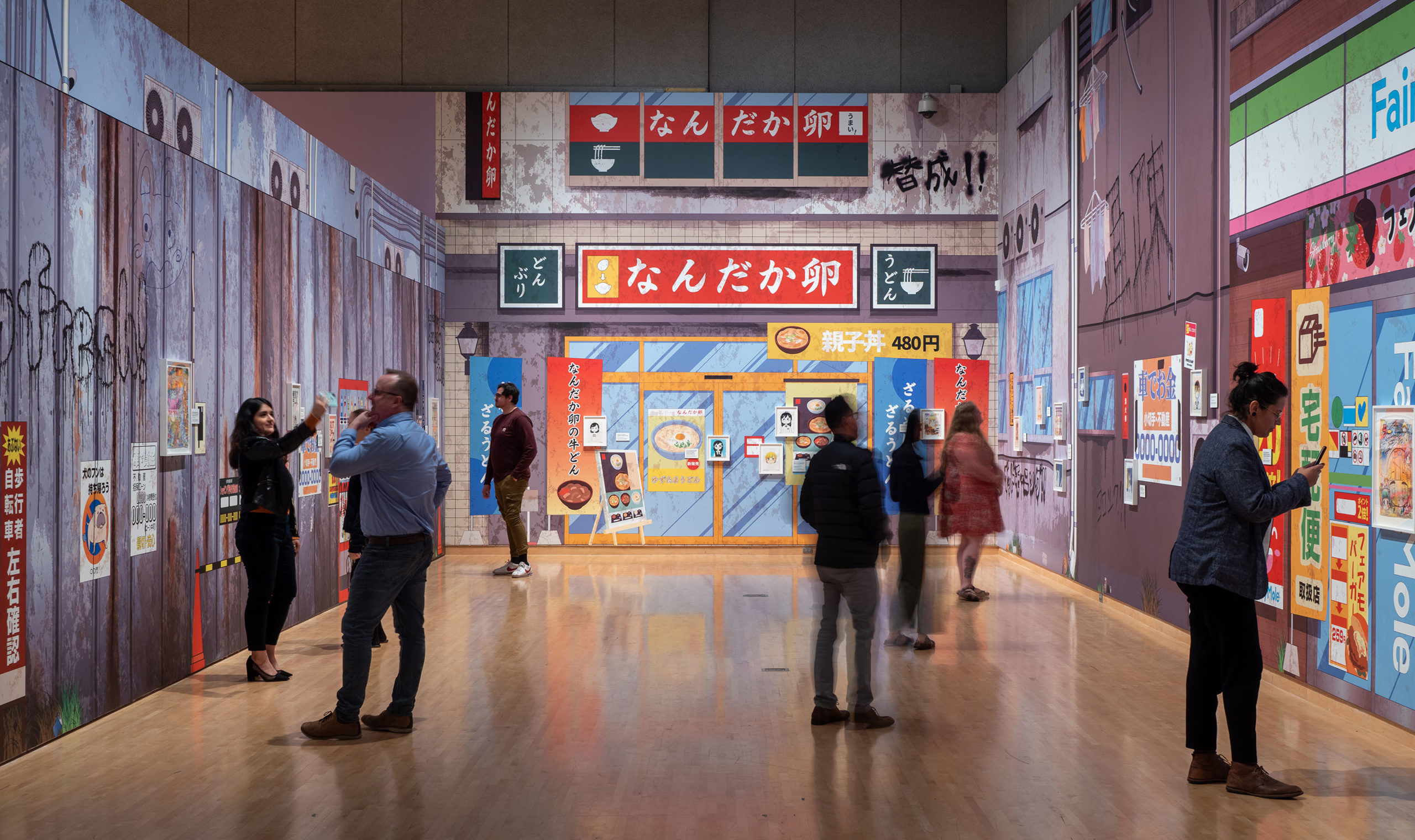 Installation view, Mr.: You Can Hear the Song of This Town, 2022, Phoenix Art Museum. ©Mr./Kaikai Kiki Co., Ltd. All Rights Reserved.