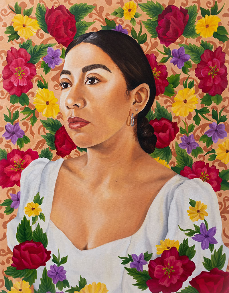 Selina A. Scott, Mya, 2021. Oil on canvas. 28 x 22 inches. Courtesy of the artist.