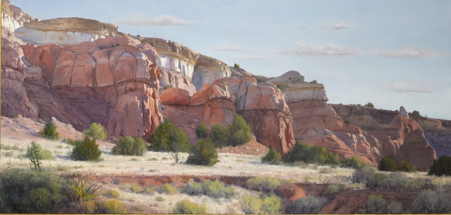 Arturo Chávez, Neapolitan Cliffs (Acantilados napolitanos), 2011. Oil on linen on panel. Museum purchase with funds provided by Western Art Associates and J. M. Kaplan Fund, New York.