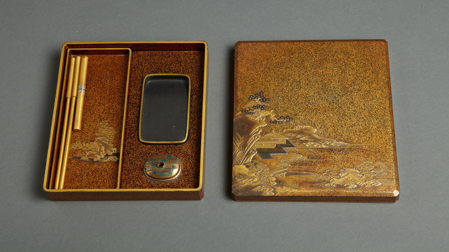 Unknown, Writing box (suzuribako), Edo period, 18th-early 19th century. Lacquer, wood and metal with decoration. Gift of Mr. Loren Neal, in memory of Ben Neal, Jr.